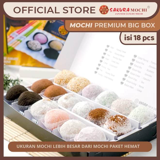 

Mochi Sakura Jogja - Premium Big Box isi 18pcs
