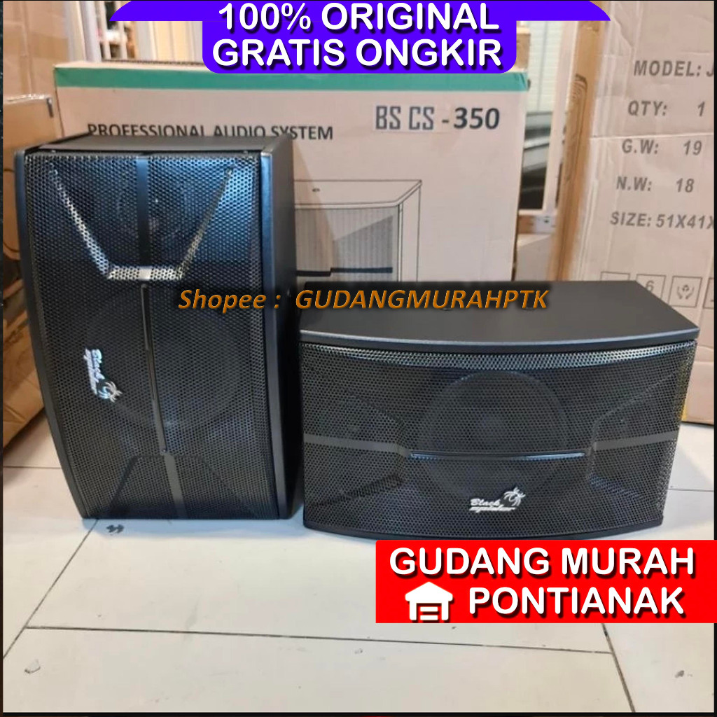 Salon Blackspider 8 inch Speaker SUBWOOFER CS 350 ORIGINAL  Speaker Pasif 8" Black Spider CS350