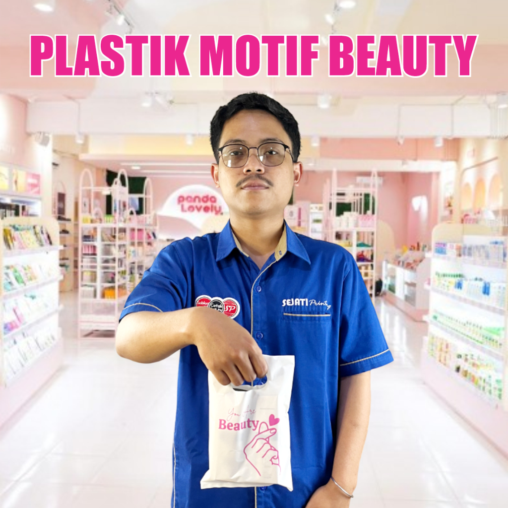 

(Isi 50Pcs Size 15 x 22) Kantong Plastik Motif You Are Beauty, Platik Skincare / Kosmetik / Pomade