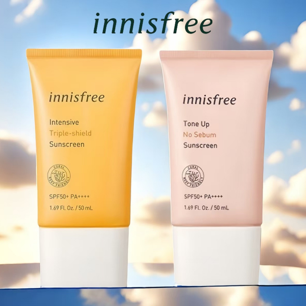 Innisfree Sunscreen 50ml / Innisfree Intensive Triple Shield Sunscreen SPF50+ PA++++ / Innisfree Ton