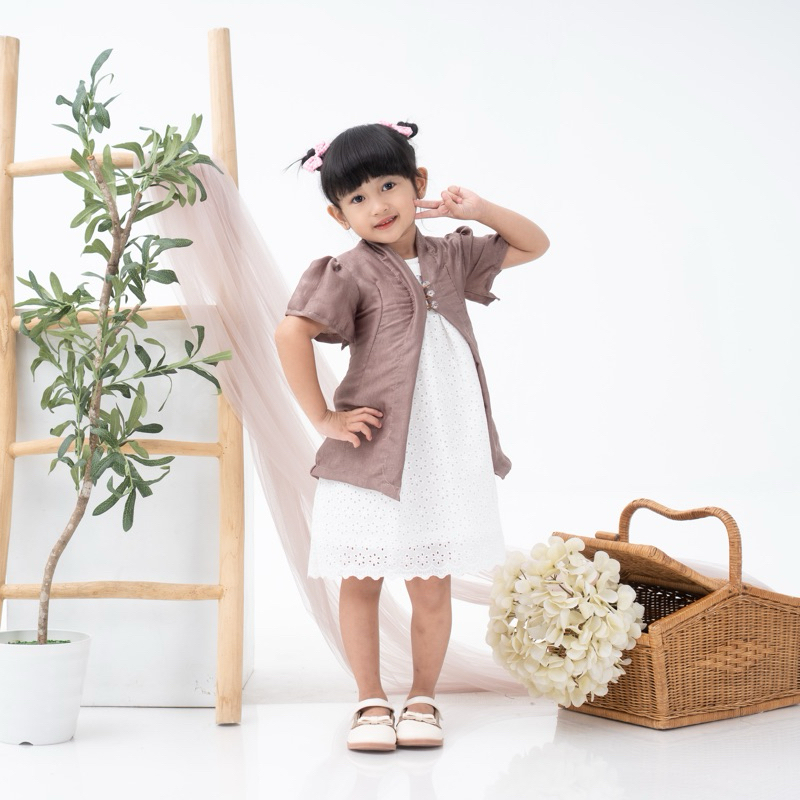 Delova Kids - MAZAYA SWEET OUTER Anak Premium Setelan Atasan Anak Kids Lace Renda Tille Modern Baju 