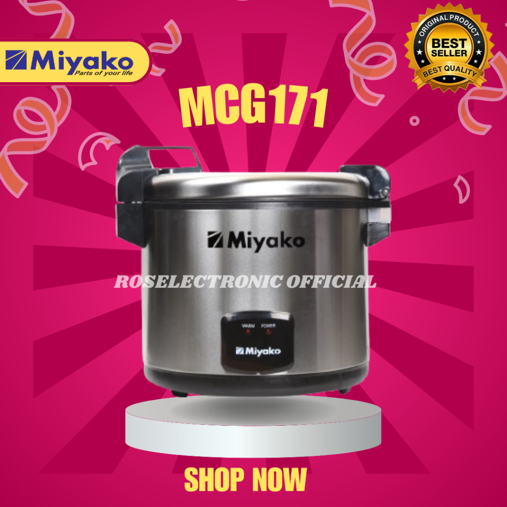 MIYAKO MAGIC COM MCG171 6L/MCG171/MCG-171/MCG 171/MCG-171/MIYAKO PENANAK NASI 6L ORIGINAL TERMURAH