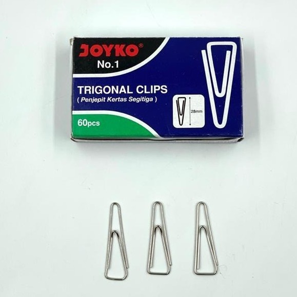 

Trigonal Clip Joyko /Paper Clip Joyko Penjepit Kertas no.1/3/5