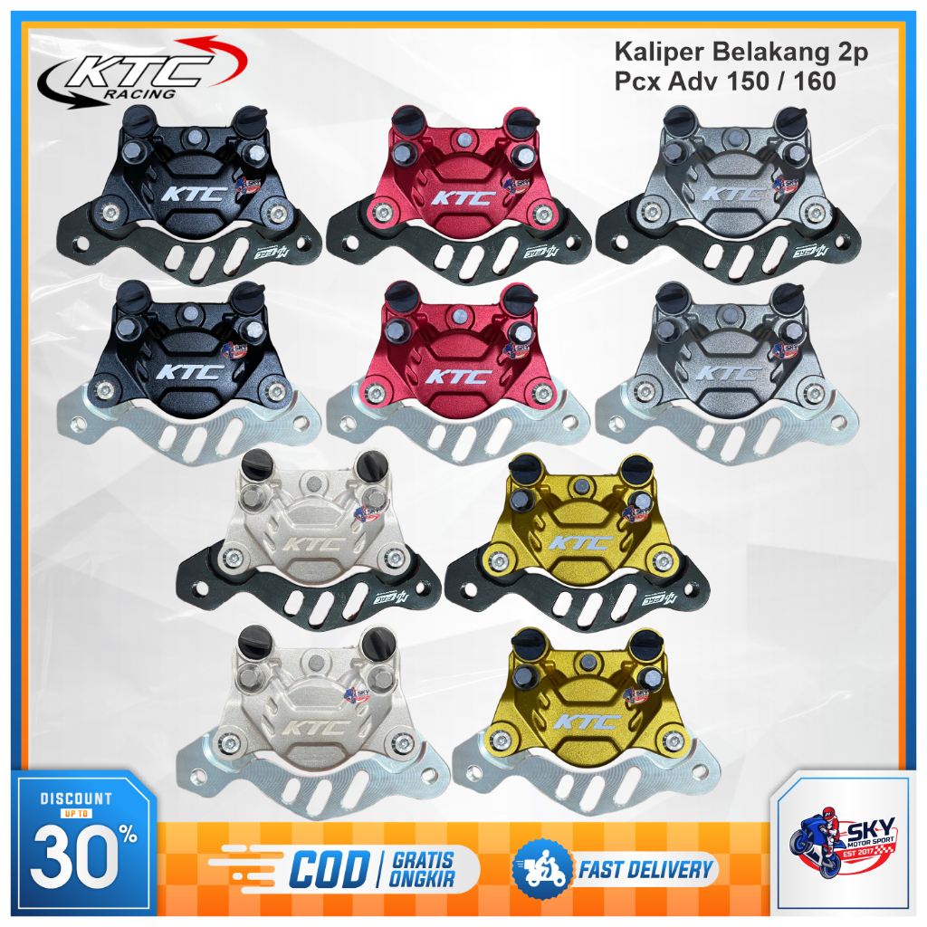 Kaliper Belakang KTC Pcx 150 / 160 Adv 150 / 160 Plus Bracket 2p 2 Piston Original