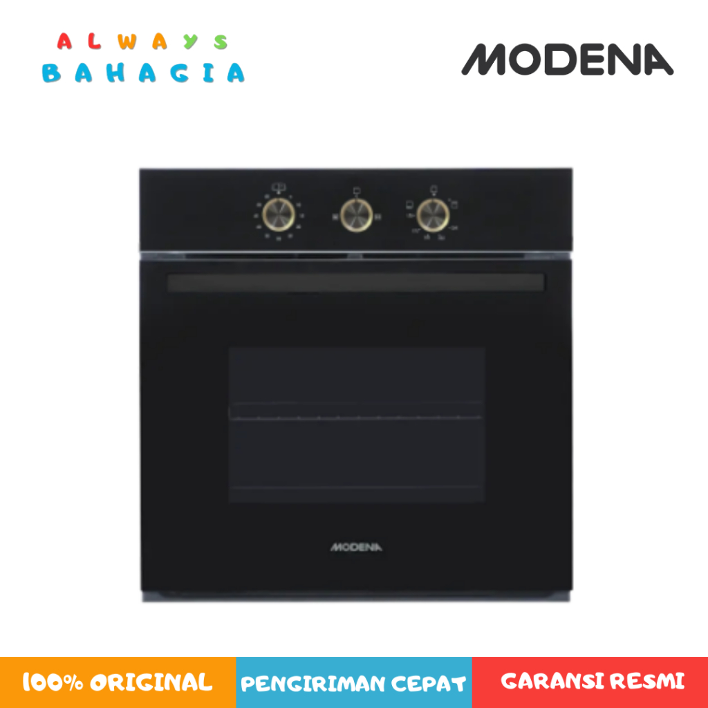 Modena BO 0662 BABK built-in oven tanam gas 60 liter new model