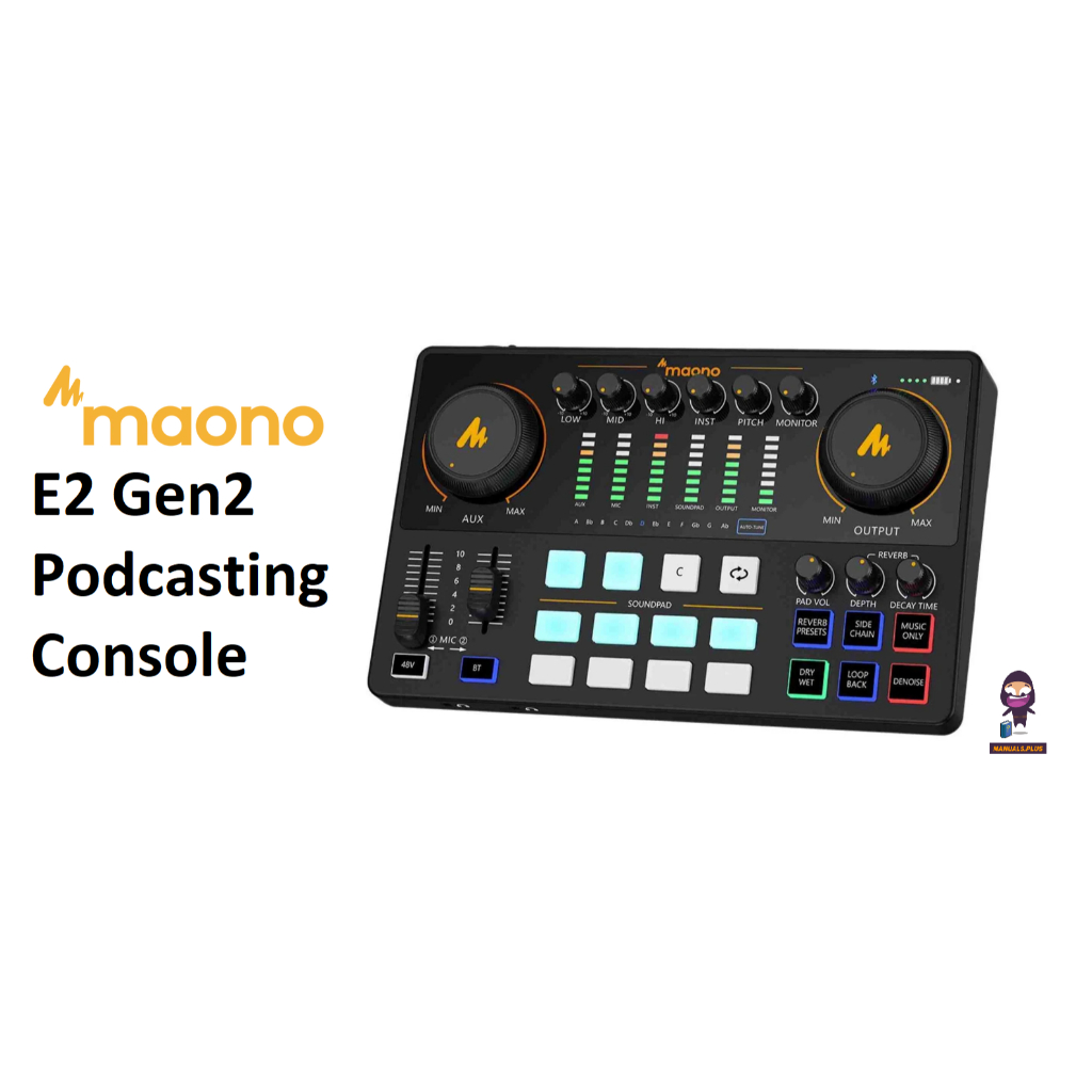 MAONO AME2 Gen II Maonocaster Live Streaming & Portable Podcast Console Soundcard AME2 Mark 2