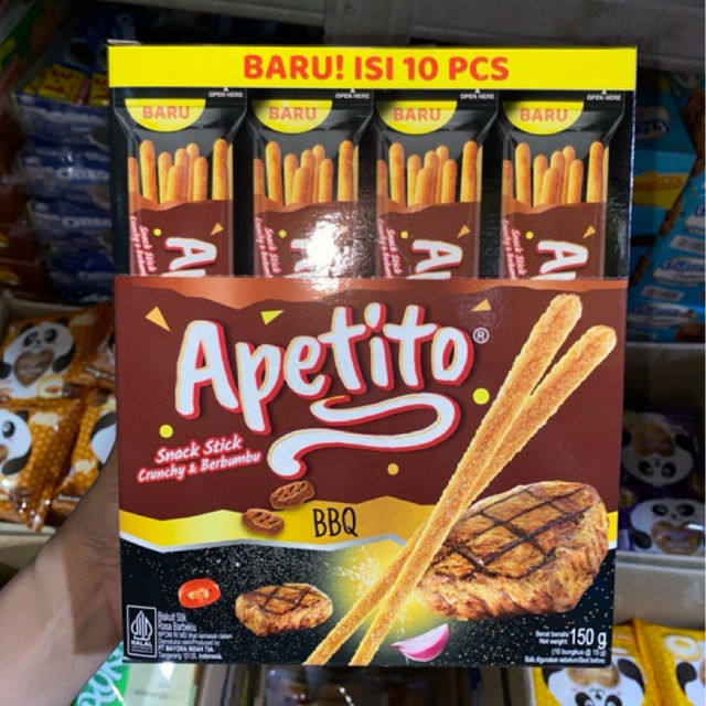 

Apetito Aneka Varian Rasa BBQ/ Sour Cream/ Pizza Isi 10pcs