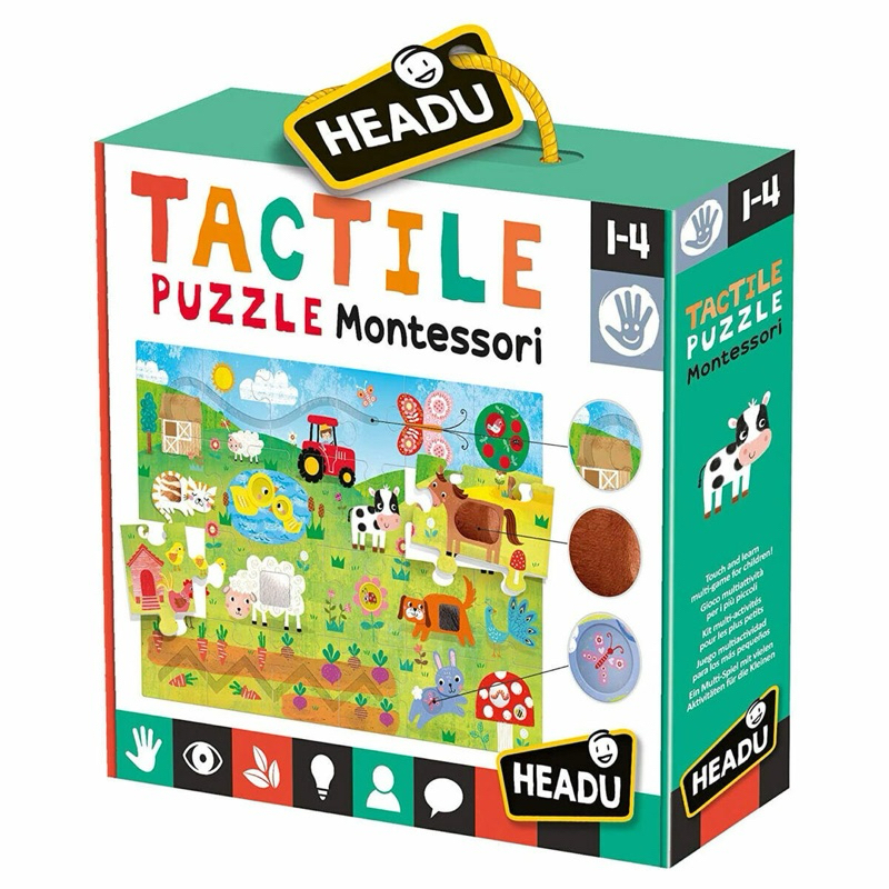 preloved Headu Tactile Puzzle Montessori
