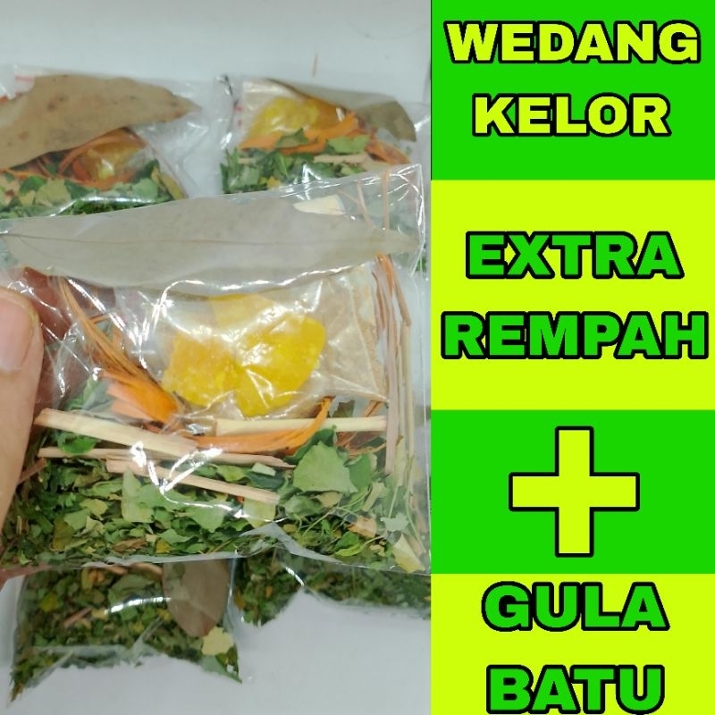 

WEDANG KELOR + REMPAH PLUS GULA BATU.