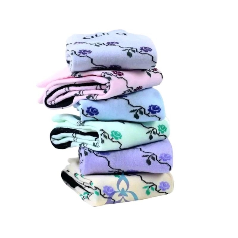 KAOS KAKI JEMPOL AURA MOTIF BATIK/KAOS KAKI JEMPOL CEWEK MOTIF BATIK Wanita Dewasa