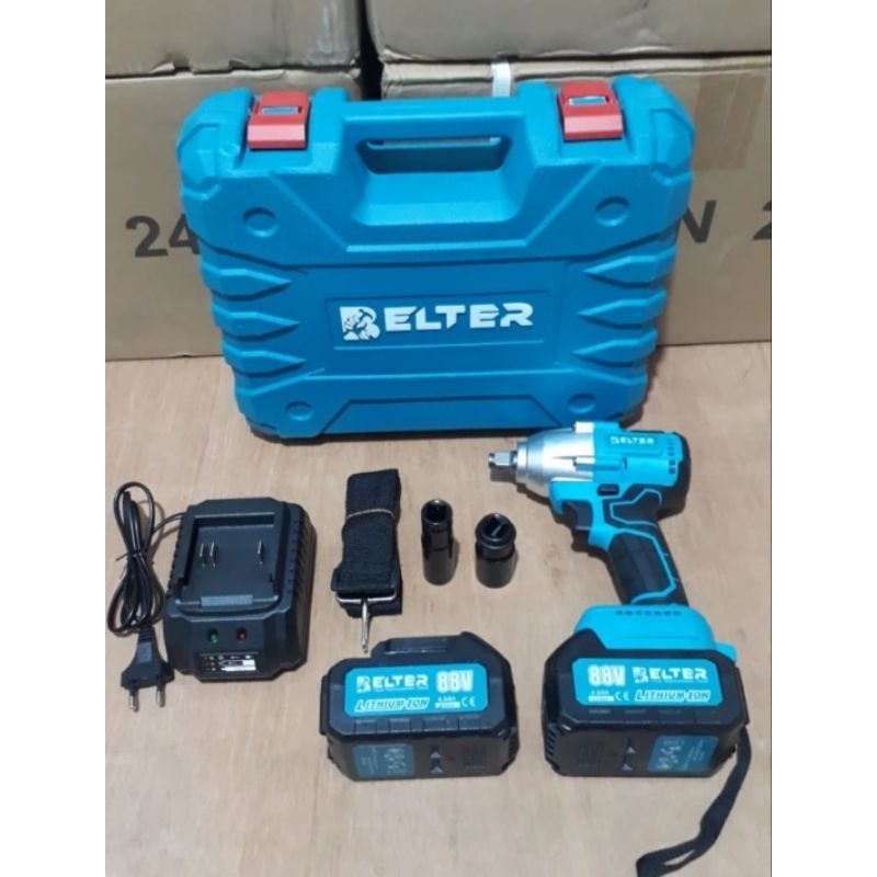 Impact Wrench BELTER YK LD03 Mesin Bor Impact Cordless 2 Baterai 4.0Ah