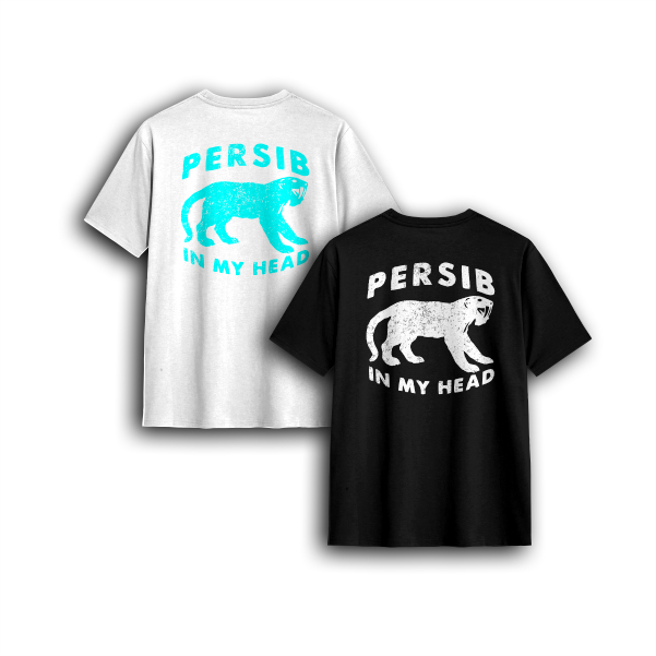 Kaos Suporter Casual Persib Pria Dan Wanita Series Persib In My Head