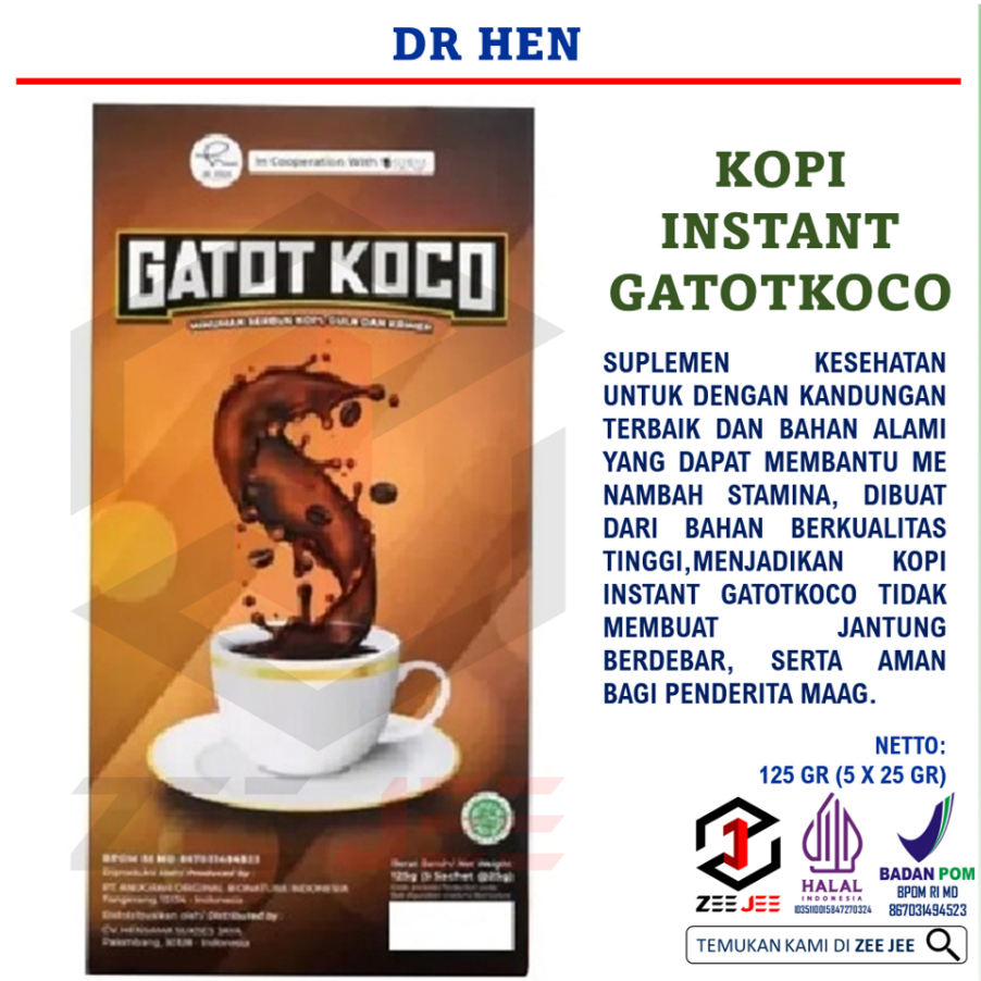 

(GROSIR) DR. HEN GATOTKOCO COFFEE (LANGSUNG KIRIM JIKA STOK READY)