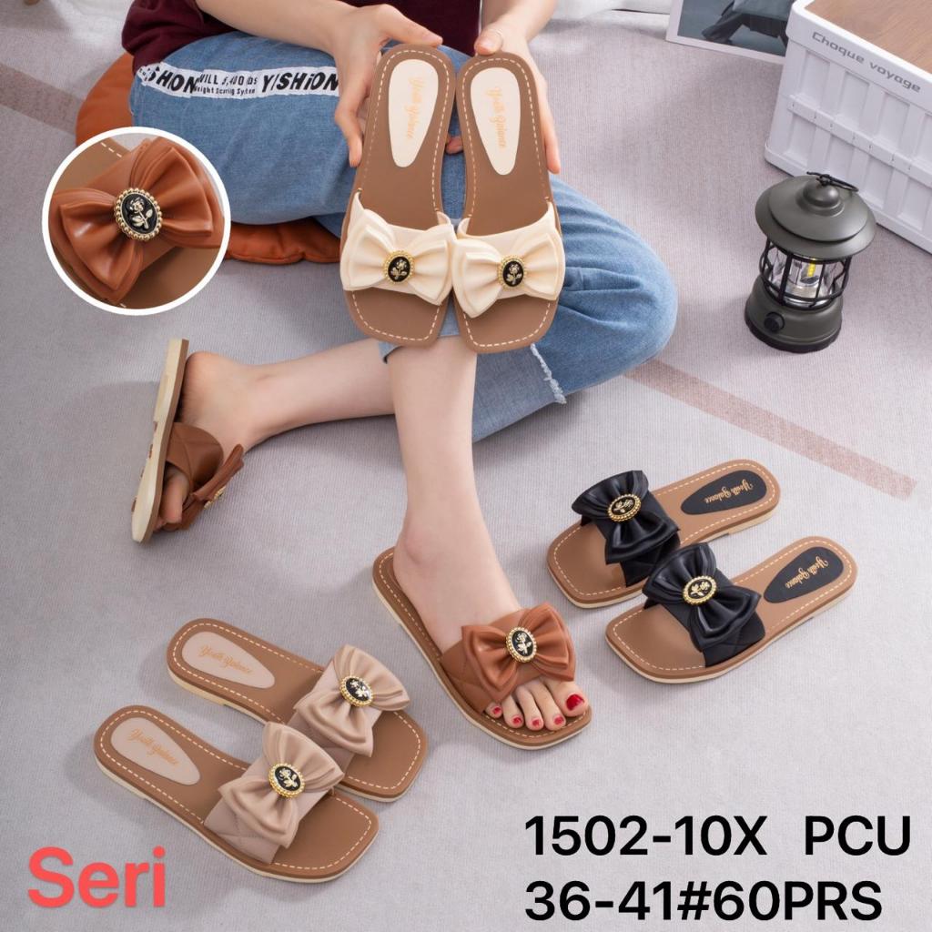 Sandal Teplek Pita Wanita / Sandal Selop Flat Pita Wanita Balance 1502-10X