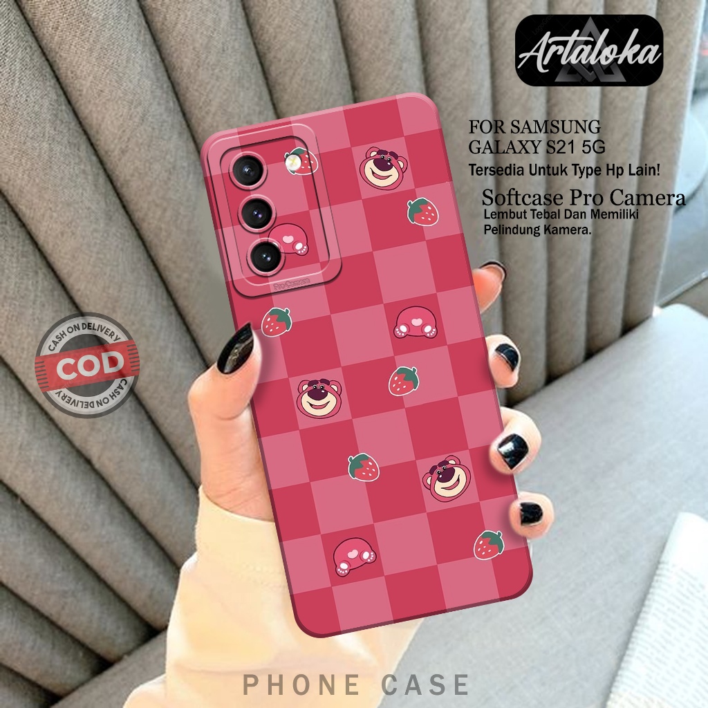 Case Hp Samsung Galaxy S21 5G Fashion Case Kartun Case Samsung Galaxy S21 5G Silikon TPU Pro Camera 