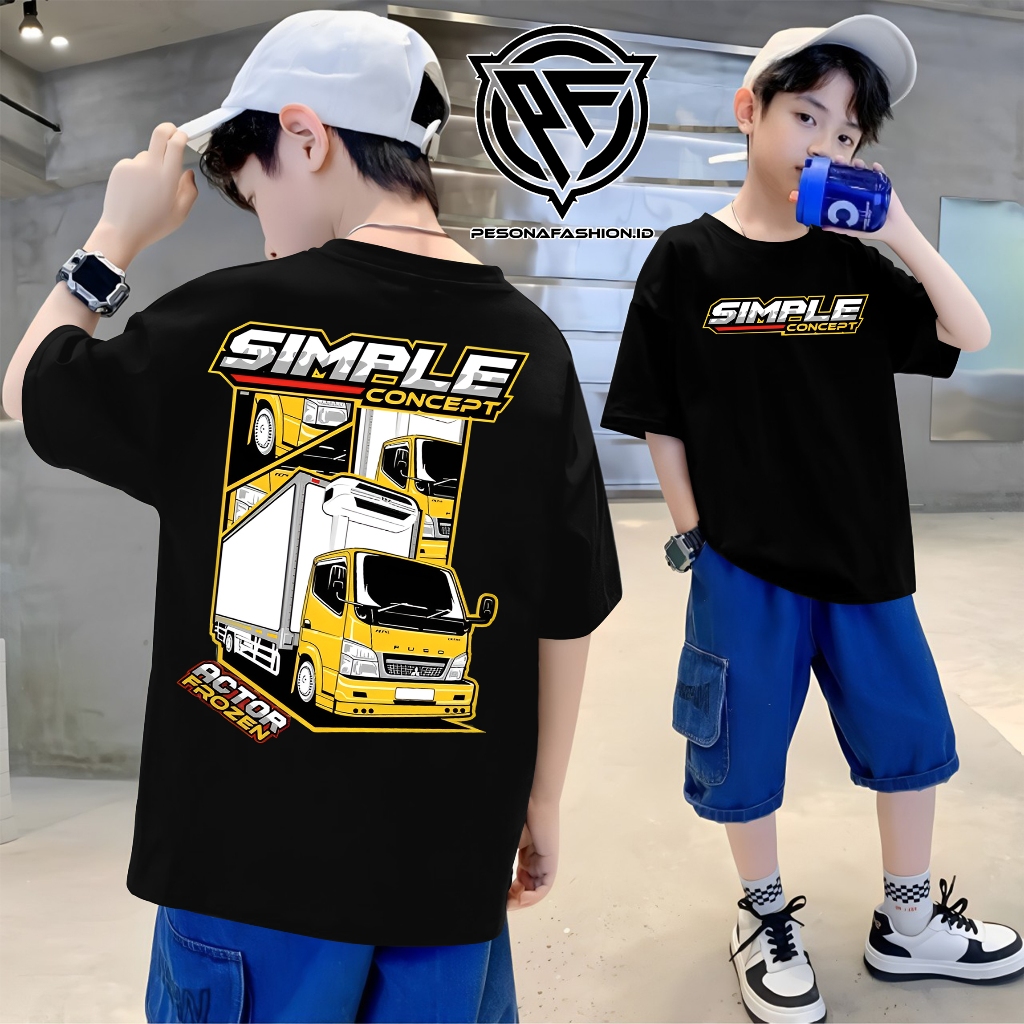 Kaos Anak Baju Truk/ Kaos Truck/ Baju Distro Truck/ Kaos Truck Terbaru/ Kaos Gambar Truck