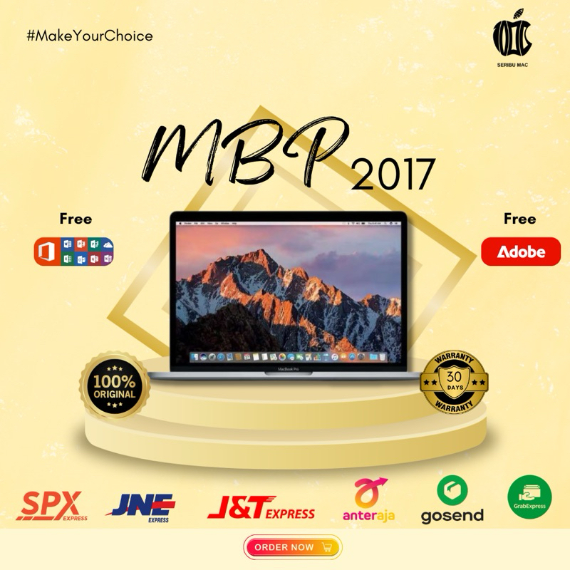 Macbook Pro 13-inch i5|i7 2017 Series NTB|TB