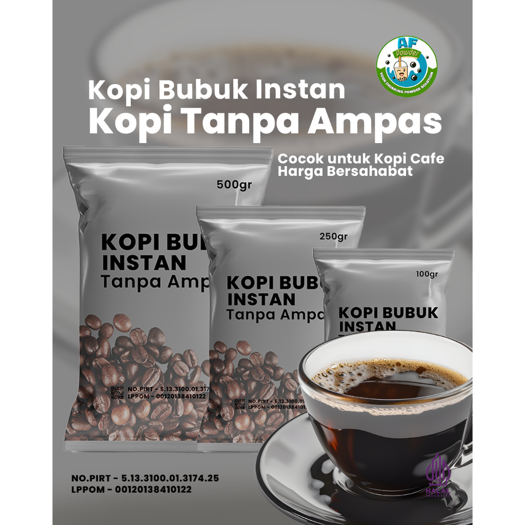 

BUBUK COFFE INSTAN ARABICA KOPI BUBUK SIAP SAJI BUBUK KOPI ARABICA KEMASAN 100GR, 250GR, 500GR BUBUK KOPI INSTAN ARABICA KOPI ARABICA BUBUK TANPA AMPAS SIAP SAJI BUBUK KOPI INSTAN BUBUK KOPI INSTAN KEMASAN 100GR, 250GR, & 500GR BUBUK KOPI TANPA AMPAS