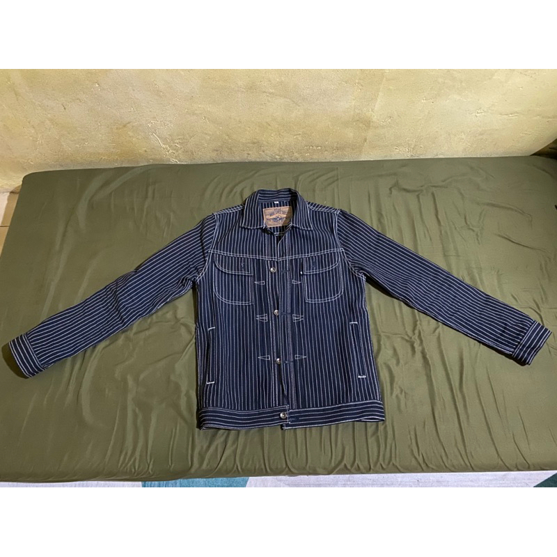 Sage Ridger Type II Indigo Wabash Jacket 14oz
