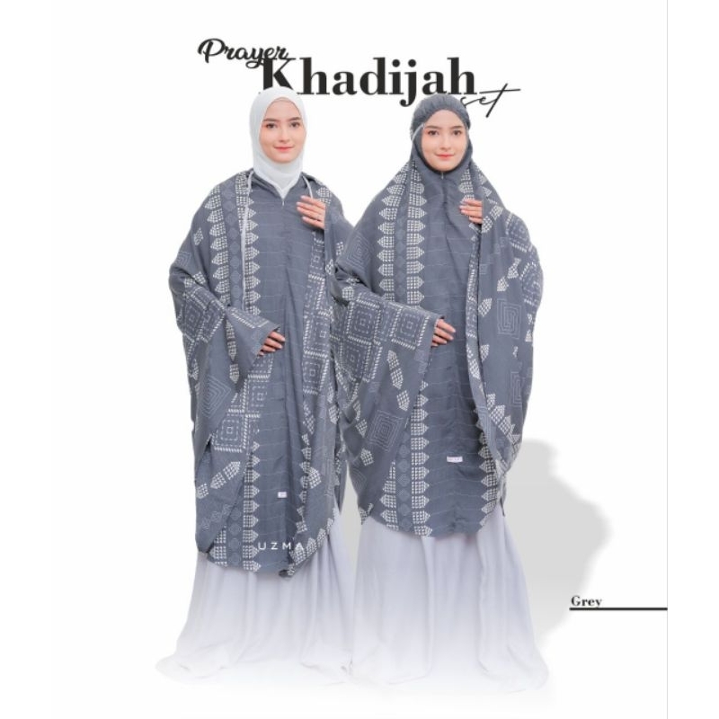 Khadijah prayer set uzma | mukenah terbaru | mukena daily | mukenah lebaran | mukena 2in1