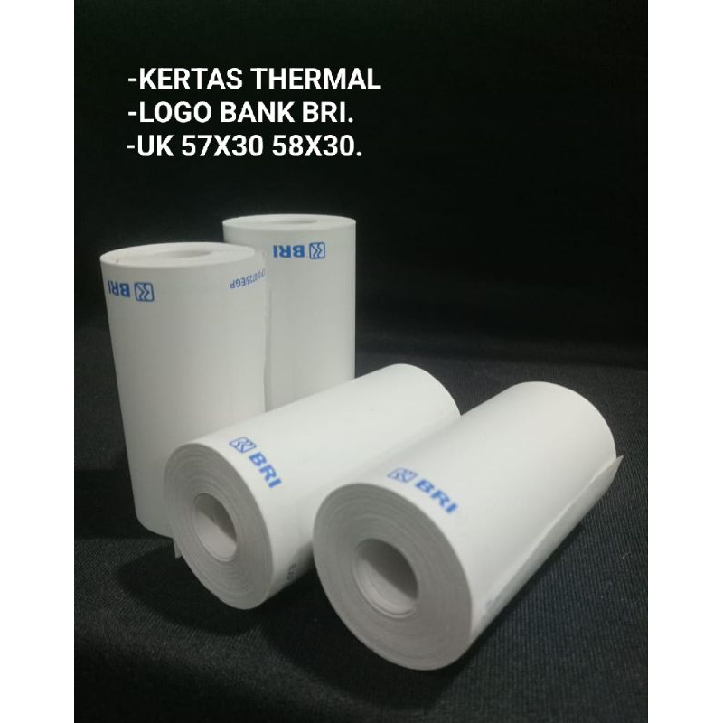 

KERTAS THERMAL LOGO BANK BRI 57X30/57X30MM