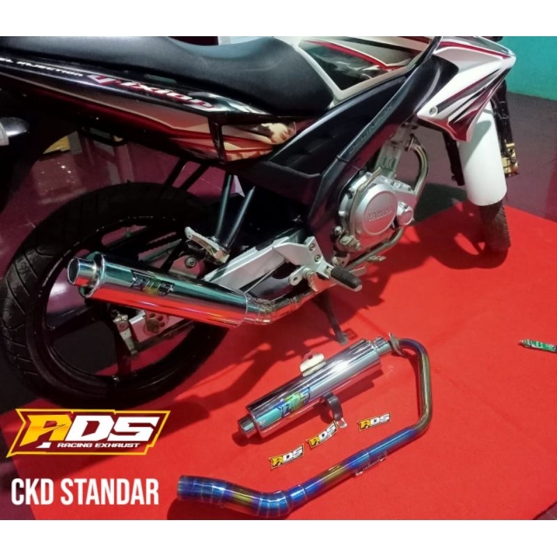 KNALPOT CKD STANDAR SATRIA FU SUARA STANDAR GARING ORIGINAL PNP SATRIA FU/VIXION/SONIC/CB150R old/CB