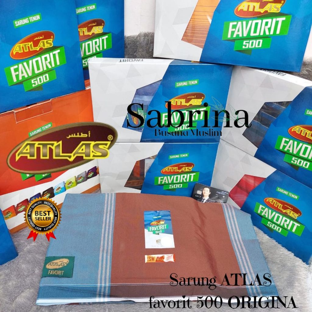 SARUNG ATLAS FAVORIT 500 KOMBINASI ORIGINAL