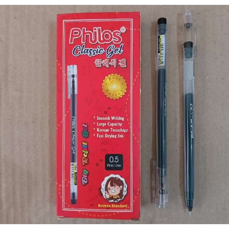 

Pulpen Philos Classic Gel Hitam