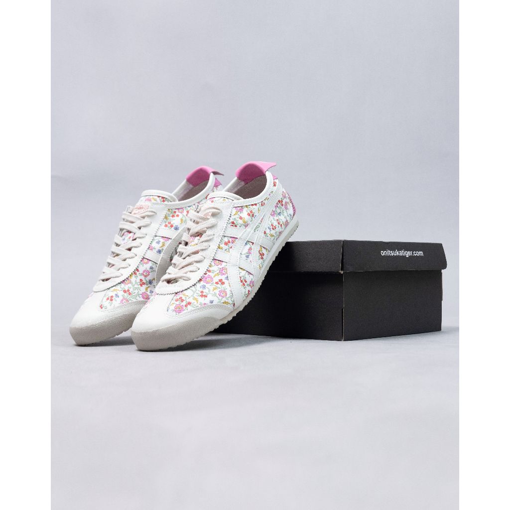 SEPATU PRIA / SNEAKERS OT LACES - WHITE PINK FLORAL COTTON CANDY