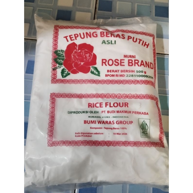

tepung beras rose brand 500 gram