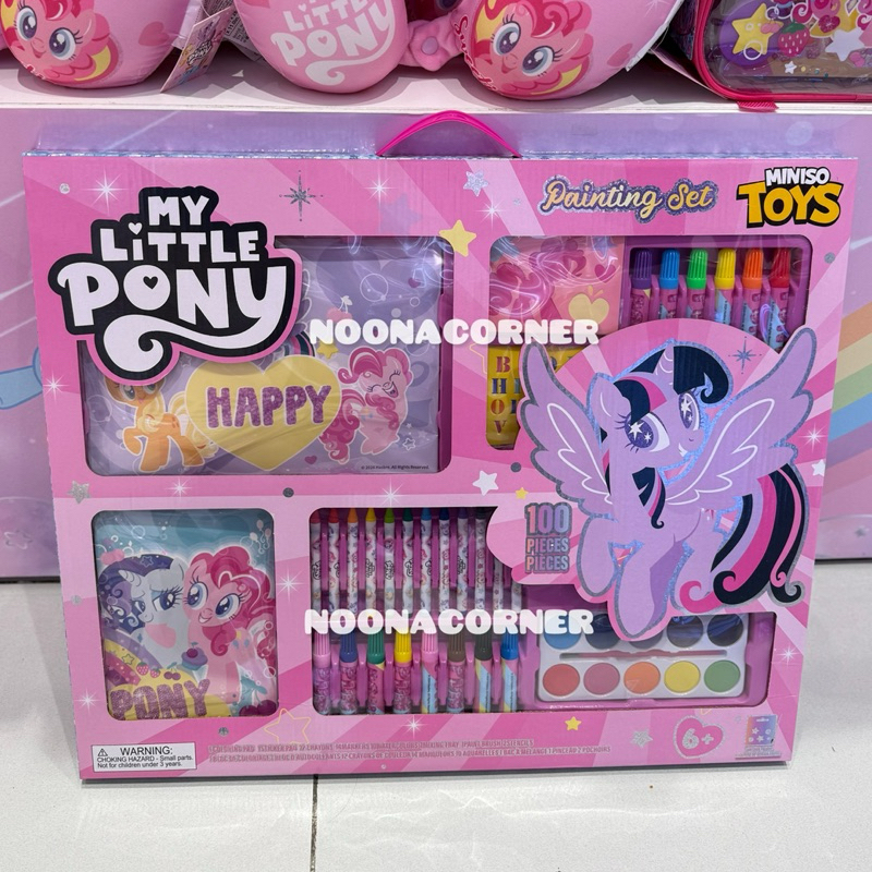 

Miniso x My Little Pony ‼️ Painting Set & Coloring Set My Little Pony Collections (100 pcs)