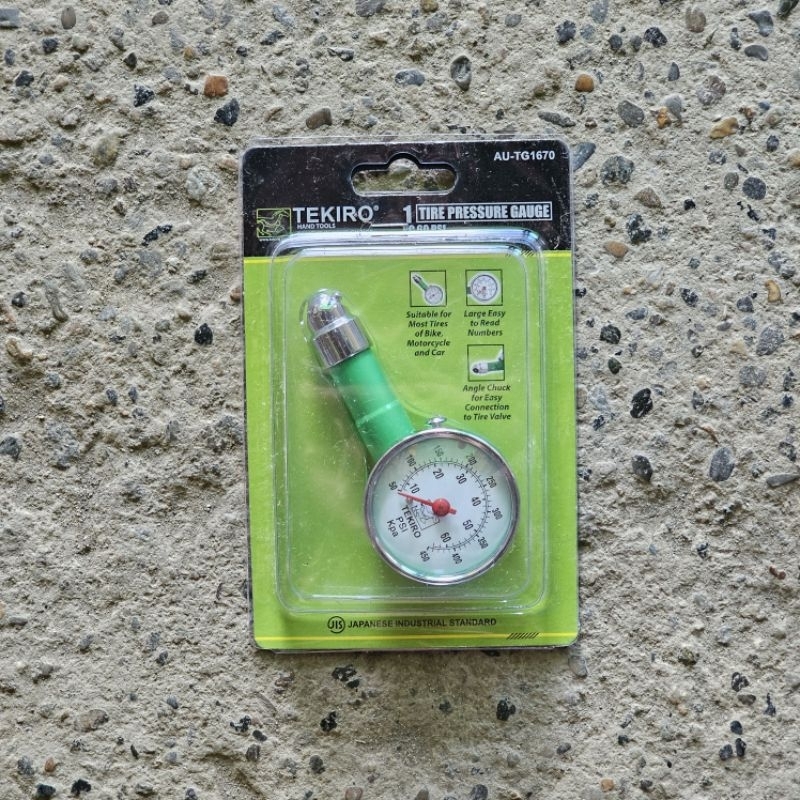Ukur Angin Amper Bulat 60 Psi Tekiro / Tire Pressure Gauge tekiro / Ukur angin lonceng TEKIRO