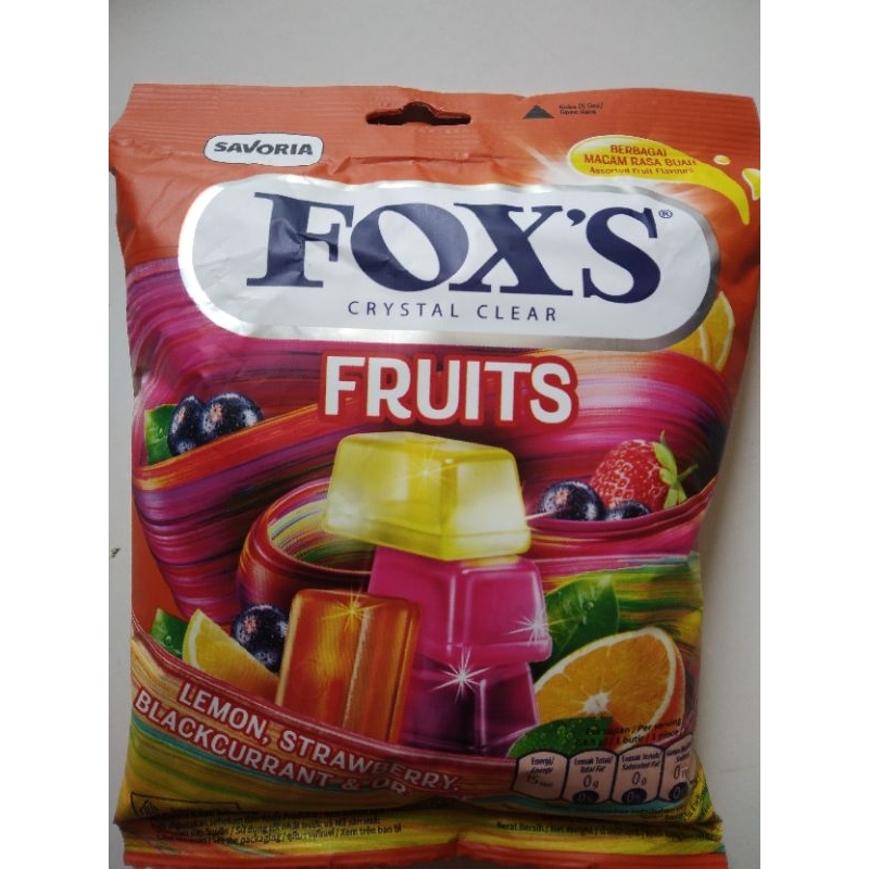 

Permen Fox's Crystal Clear Fruits Kemasan 97 Gram