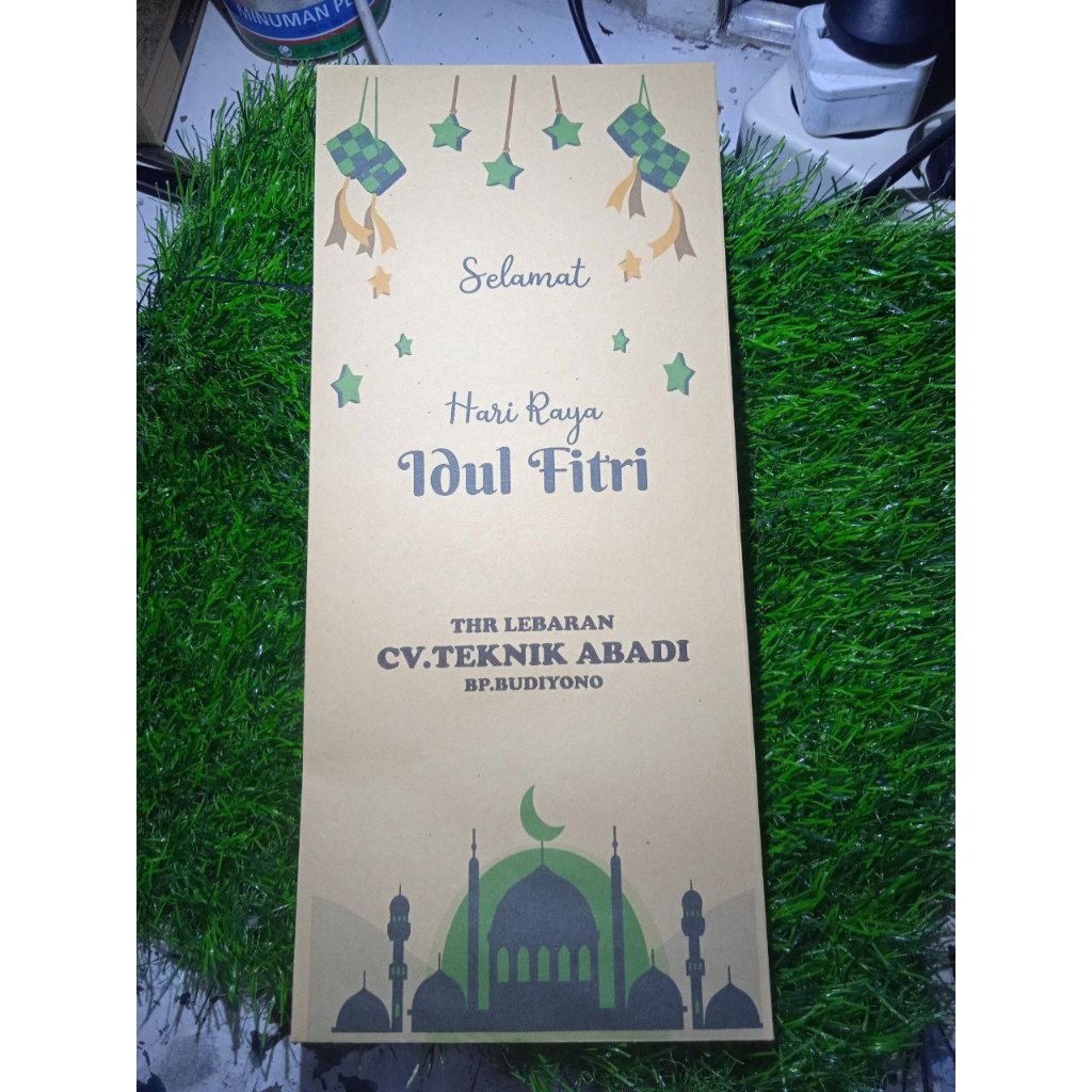 

amplop coklat untuk thr lebaran ukuran besar