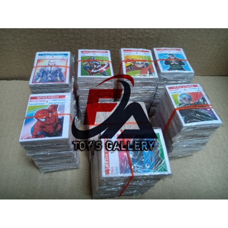GAMBAR KWARTET MINI ISI 320 PCS/GAMBAR GEPOK/GAMBAR MAINAN JADUL