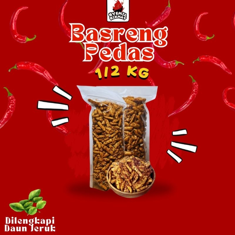 

Basreng Pedas & Original Asin Daun Jeruk 1/2 KG