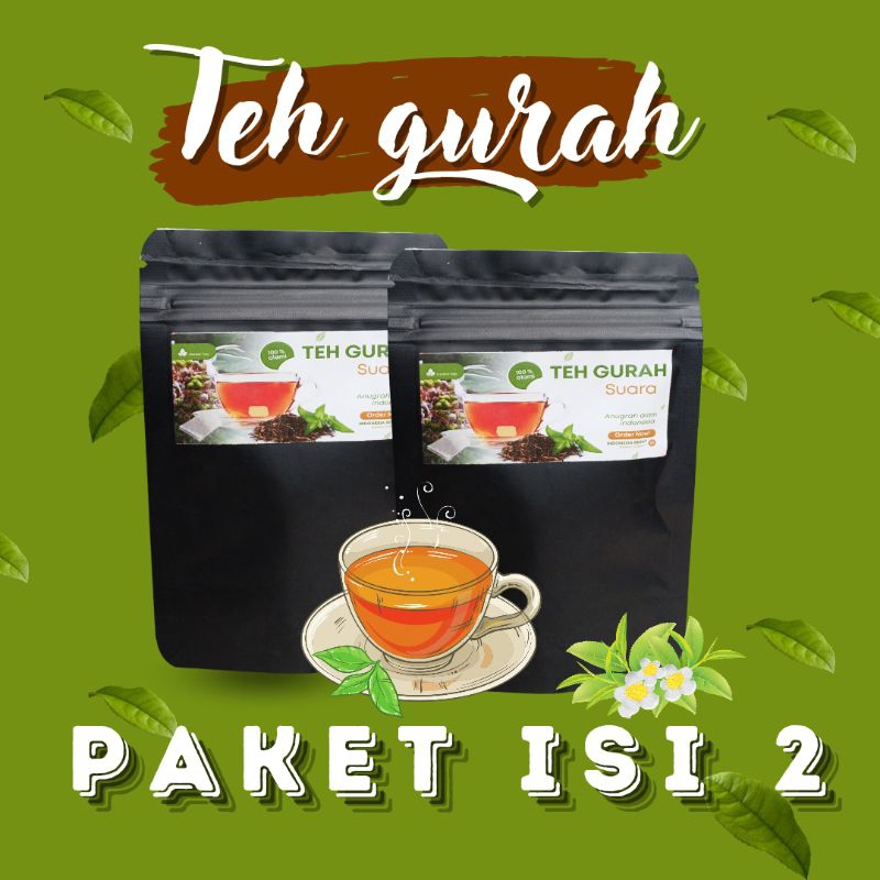 

TEH HERBAL ALAMI, TEH GURAH SUARA, PAKET ISI 2