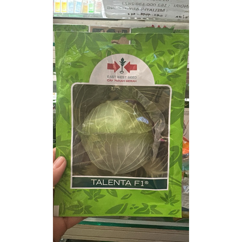 Benih Kubis Talenta F1 Bibit Kol Hijau 400 Butir Cap Panah Merah