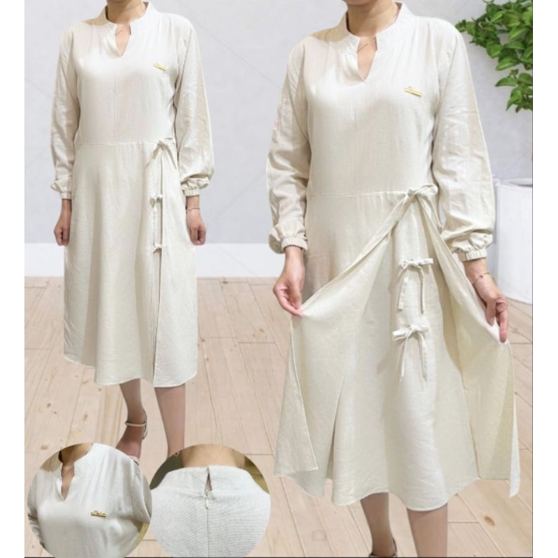 dress lengan panjang/dress midi/dress muslim/fashion muslim