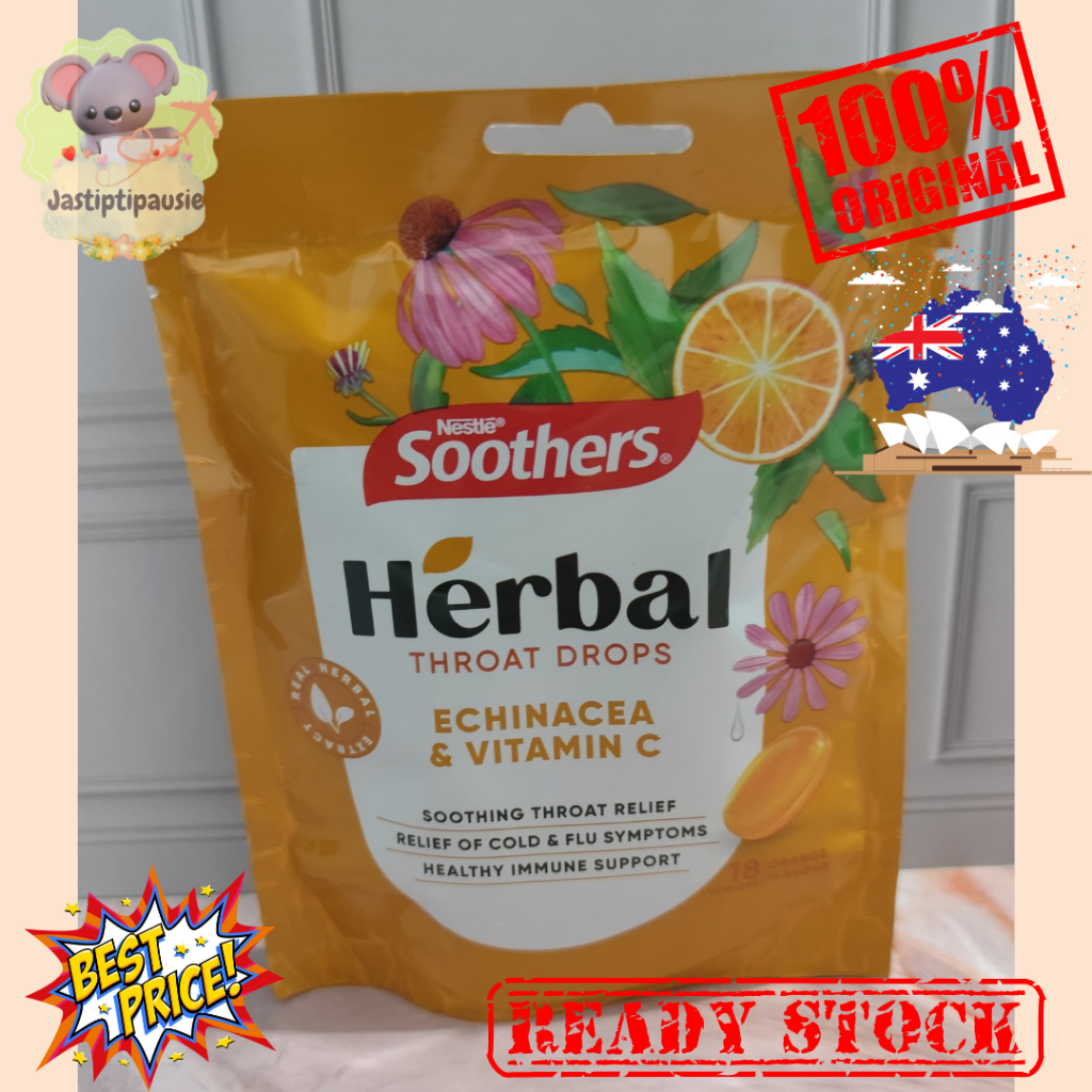 

Nestle Soothers Herbal Throat Drops Lozenges 63g AUSTRALIA