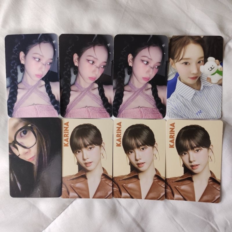 [ready stock] photocard official ld kpopmerch aespa drama my world karina winter giselle