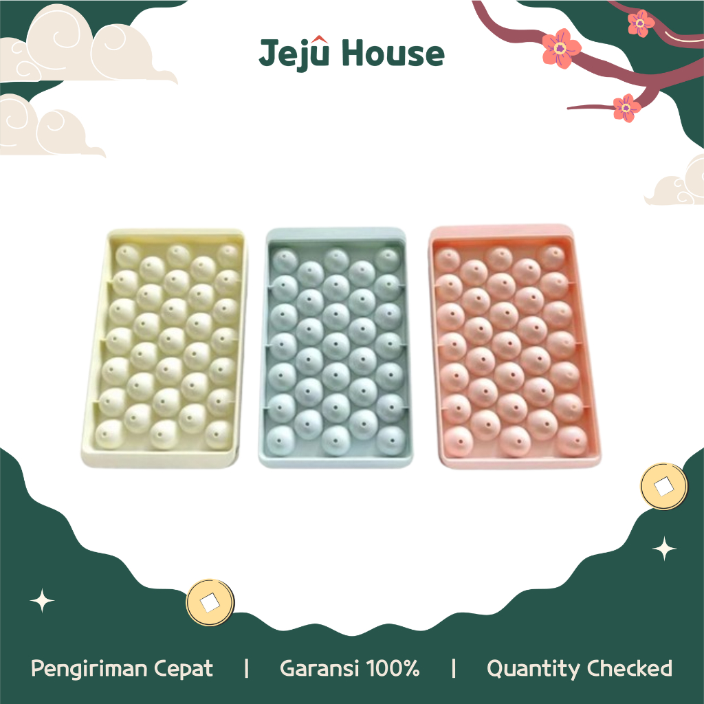 Jeju House ❤ Cetakan Es Batu Bulat Kristal Ice Ball Jelly Puding Bolong Tengah Lingkaran BPA FREE