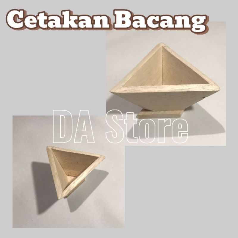 Cetakan Kue Bacang //Cetakan Bacang kayu // Pencetak kue bacang// Pencetak Kue Bacang Segitiga