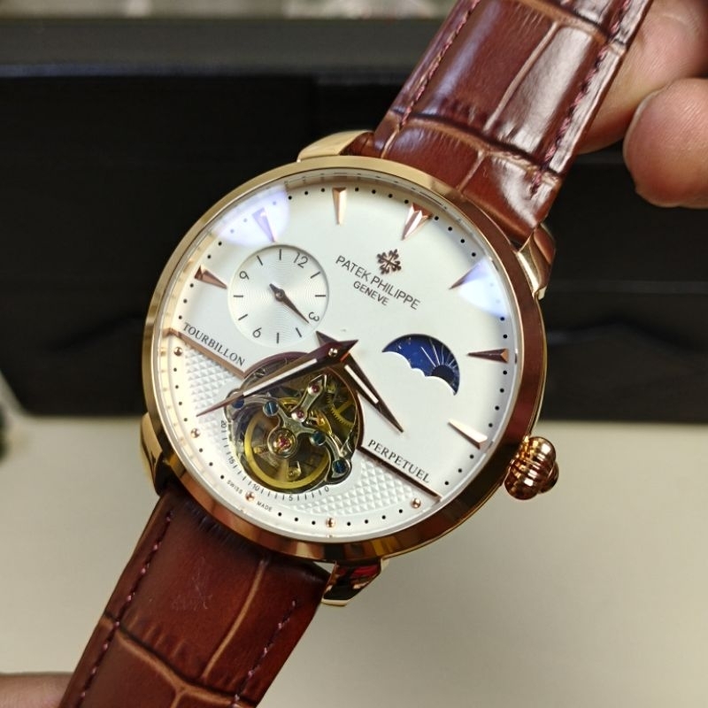 JAM TANGAN MOON PHASE / PATKPHLPE MOONPHASE AUTOMATIC