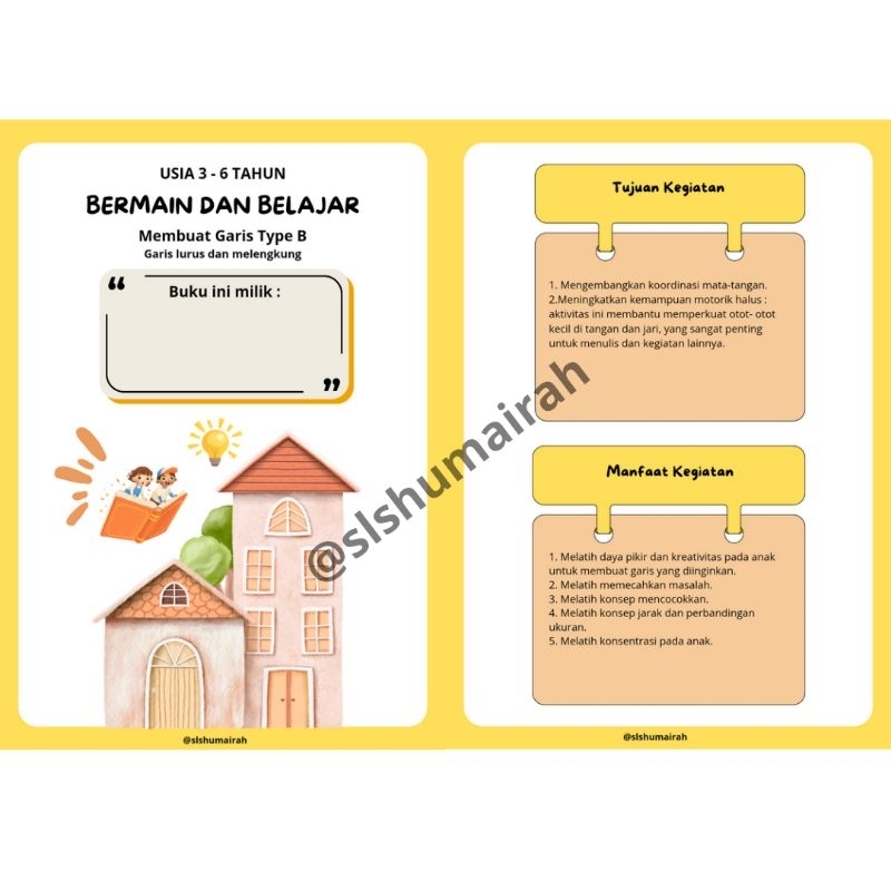 

Lembar Aktivitas Pra Menulis Anak Usia Dini Tema Membuat Garis Type B