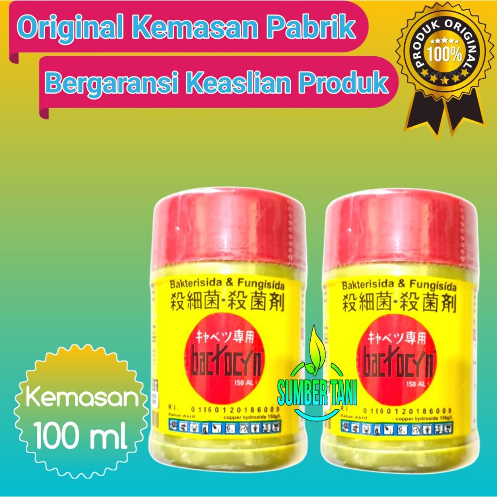 Bactocyn 150AL | 100ml | Bakterisida + Fungisida | Bahan Aktif Tembaga Hidroksida