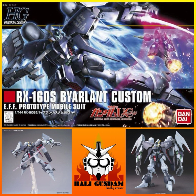 HG 1/144 RX-160S BYARLANT CUSTOM UNICORN Bali Gundam Hobby Corner Bandai Original