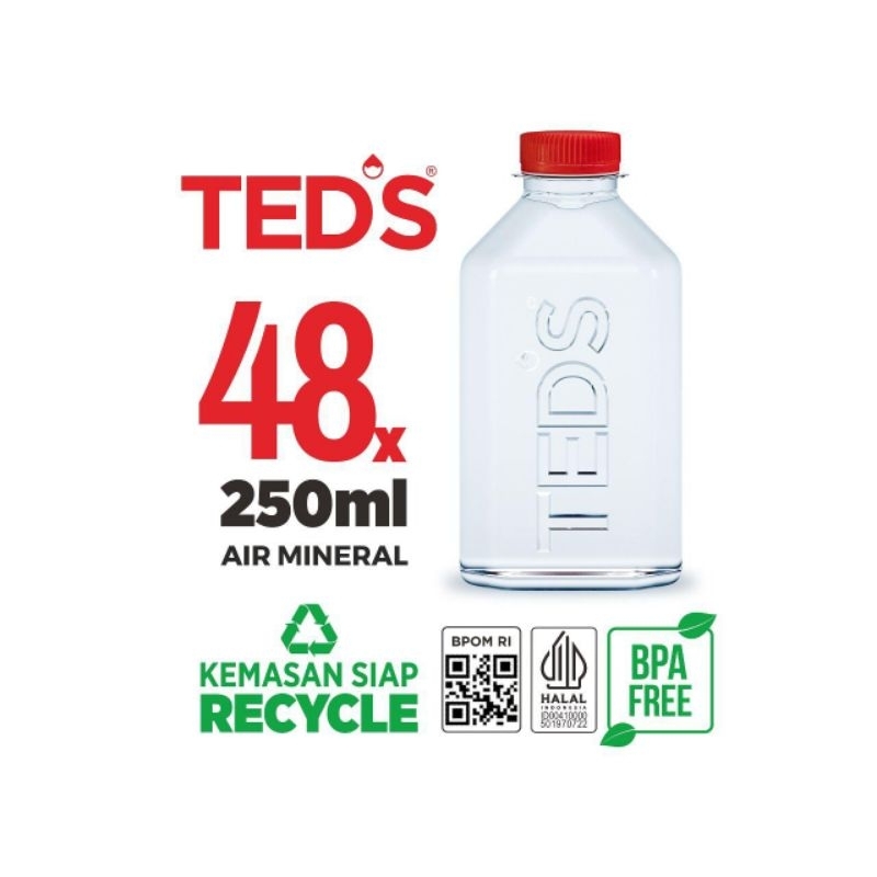 

TEDS MINI 250 ML CUBE ISI 48 BOTOL