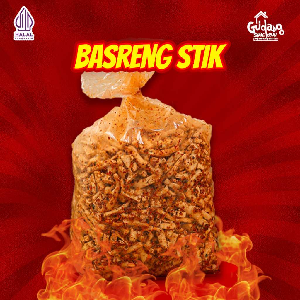 

Basreng Stik Pedas Daun Jeruk 100g - Gudang Snackeun by Terciduk Inti Rizki