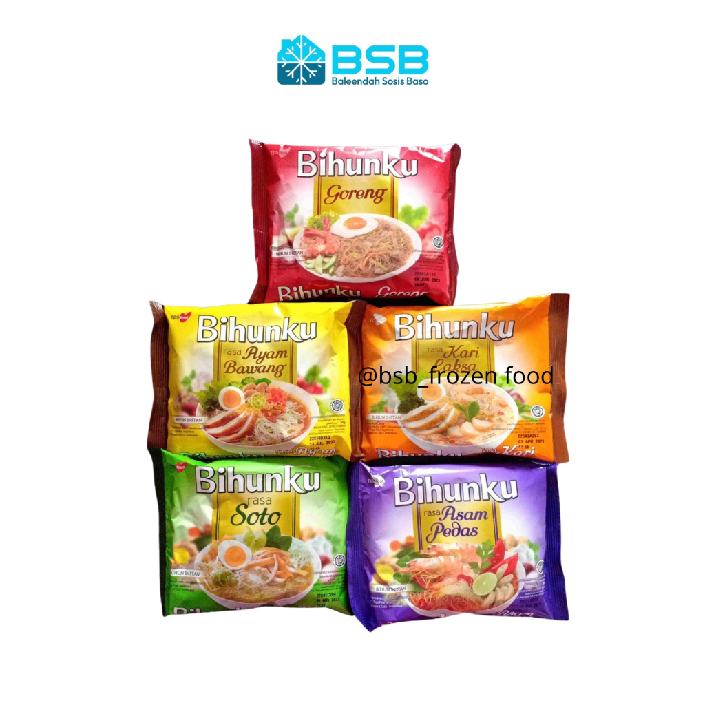 

BIHUNKU Bihun Instan Siap Seduh Semua Rasa 55 GR